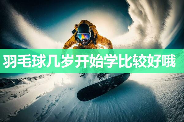 羽毛球几岁开始学比较好哦