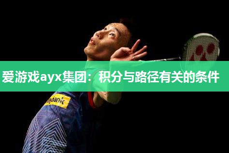 爱游戏ayx集团：积分与路径有关的条件