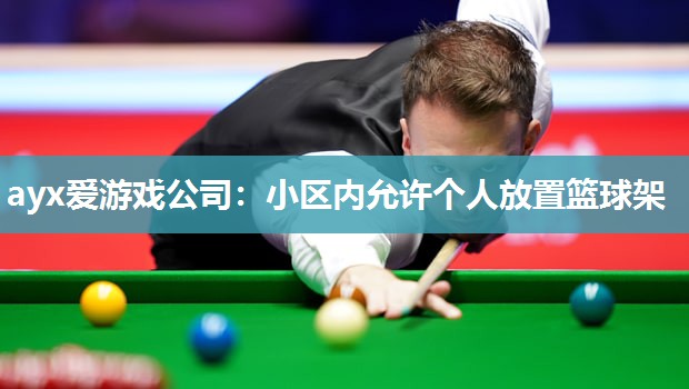 小区内允许个人放置篮球架
