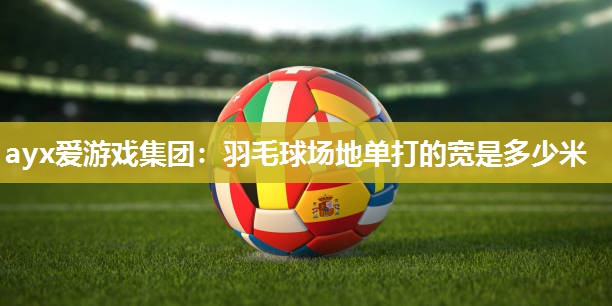 羽毛球场地单打的宽是多少米
