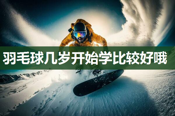 羽毛球几岁开始学比较好哦